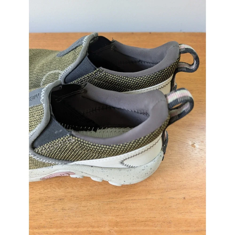 Merrell Jungle Moc Explorer Olive Green‎ Mesh Slip On Shoes J005592 Womens 6.5